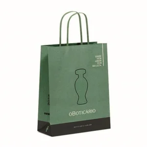 Sacolas Cor Verde Tamanho M