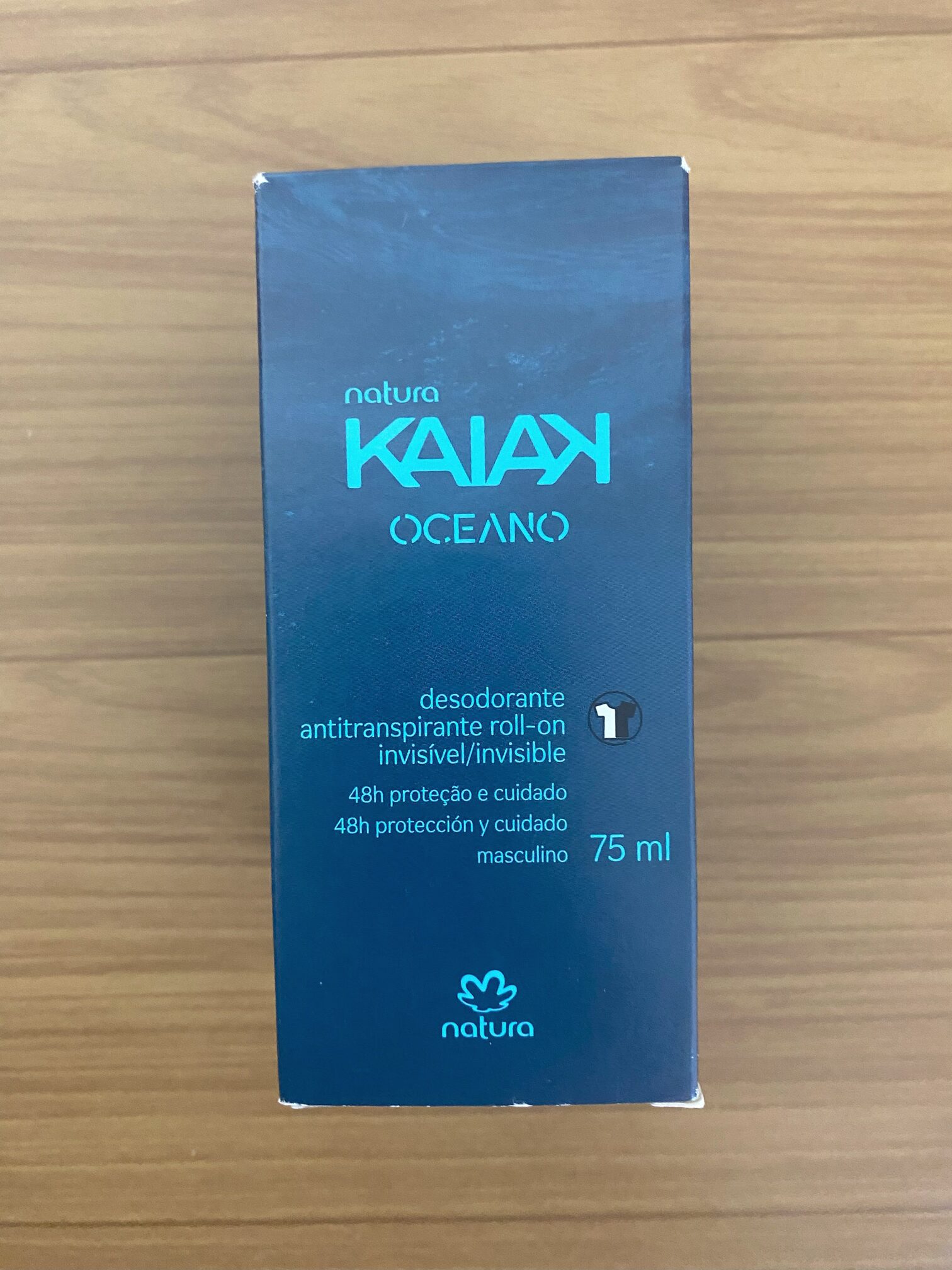 Desodorante Roll-On Kaiak Oceano Masculino Antitranspirante Natura 75ml